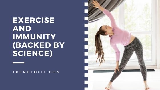 a girl in pink top doing exercise to increase immunity