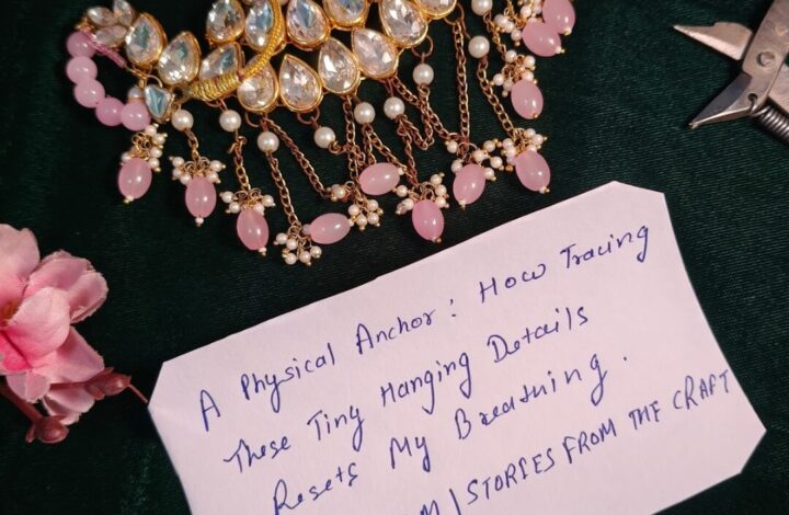 A physical anchor jewellery for me. How crafting these tiny hanging details brought healing to me