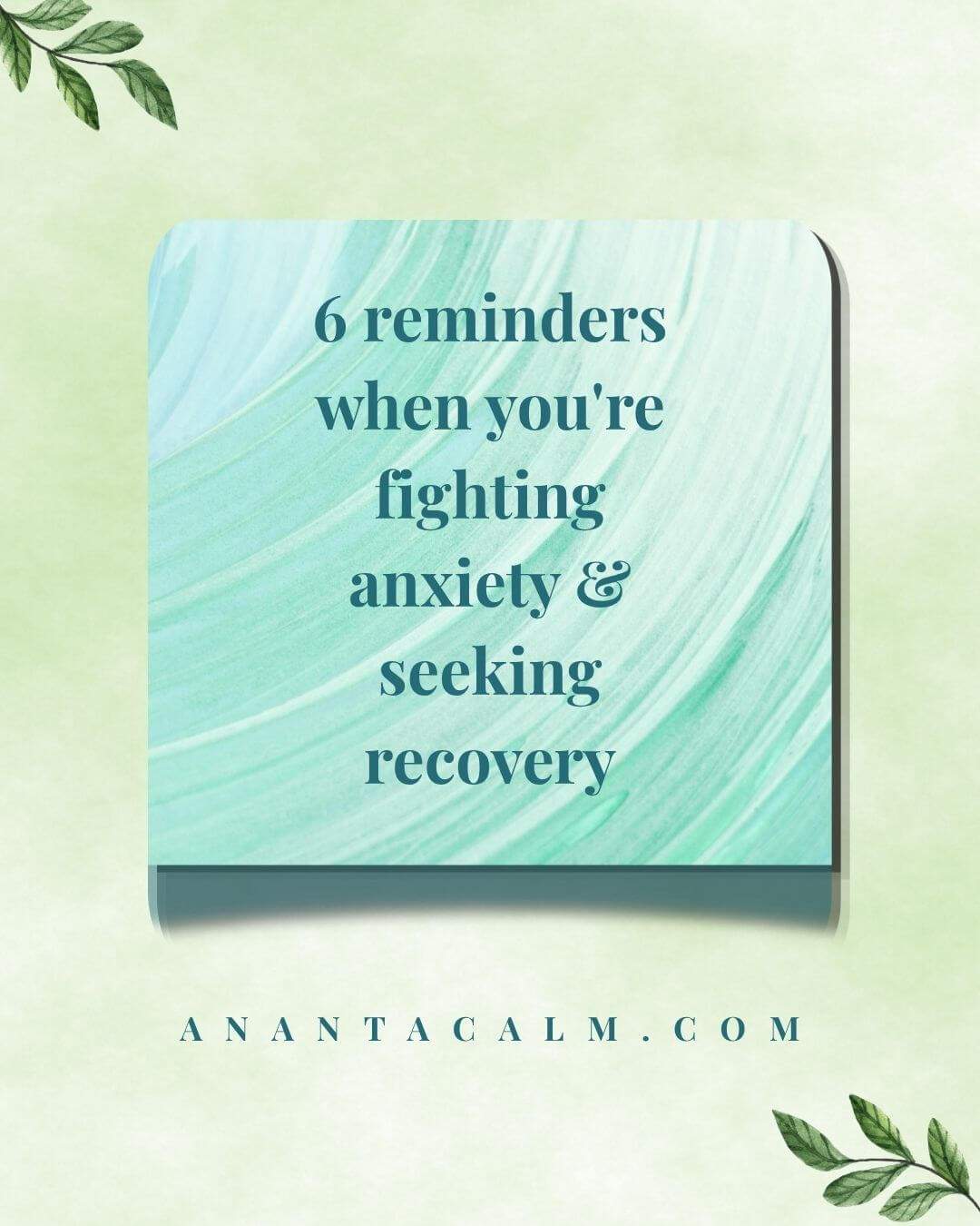 6 anxiety recovery quotes & spiritual healing 