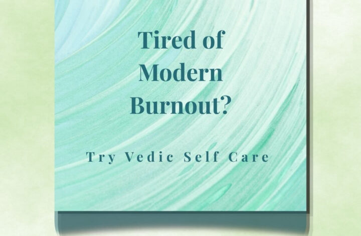 Ananta Calm thumbnail featuring text: Tired of Modern Burnout? Try Vedic Self Care.